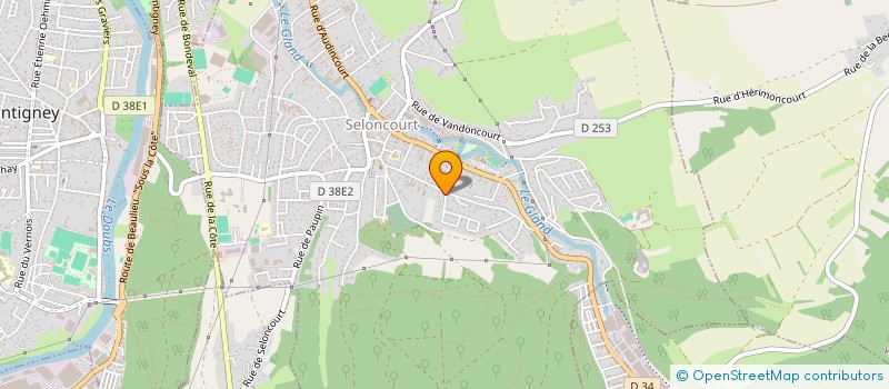 localisation de l'entreprise E.L MACONNERIE  SELONCOURT
