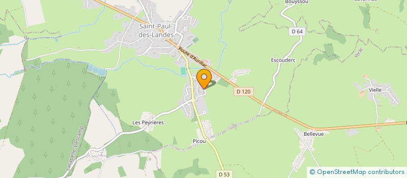 localisation de l'entreprise E.L.R. 15 à SAINT-PAUL-DES-LANDES