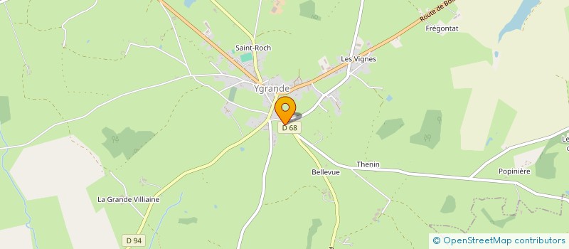 localisation de l'entreprise E.L.R.  YGRANDE