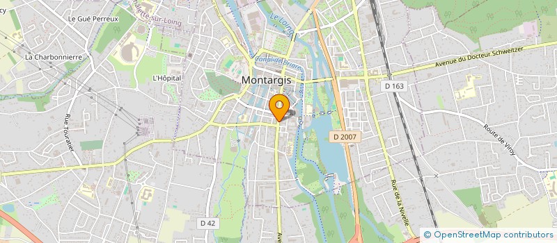 localisation de l'entreprise E.L.R.A à MONTARGIS