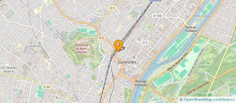 localisation de l'entreprise E.L.R.A SERGUEENKOFF à SURESNES