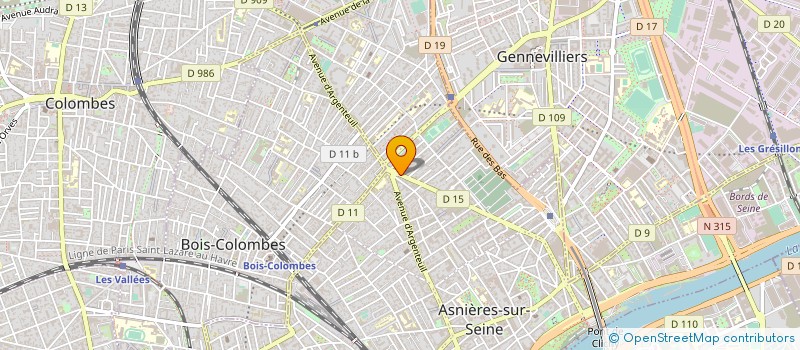 localisation de l'entreprise E L S à ASNIERES-SUR-SEINE