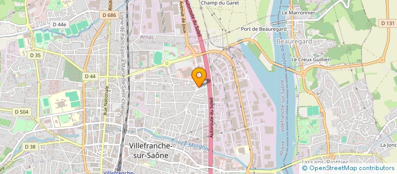 localisation de l'entreprise E.L.S.A. à VILLEFRANCHE-SUR-SAONE