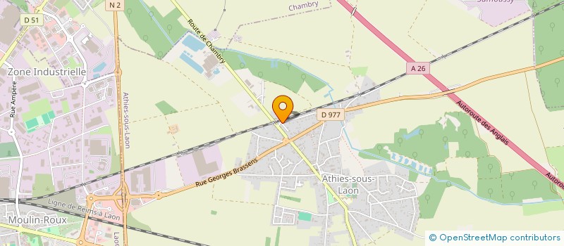 localisation de l'entreprise E.L.T.B. MAGNIANT FREDERIC  ATHIES-SOUS-LAON