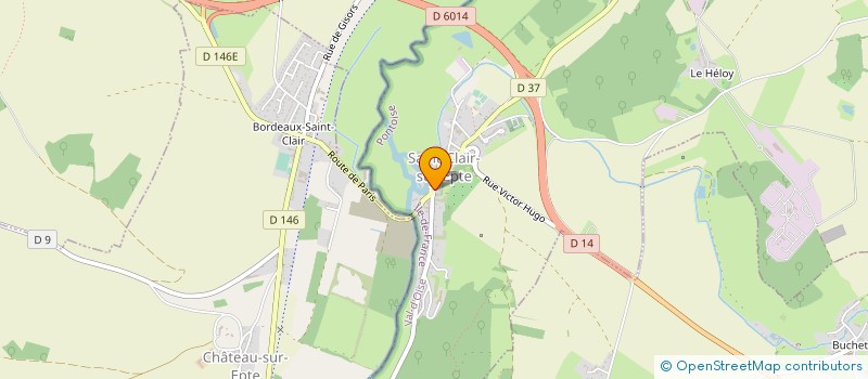 localisation de l'entreprise E L T P  SAINT-CLAIR-SUR-EPTE