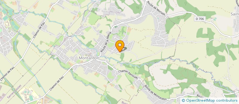 localisation de l'entreprise E.L.TRANSPORTS & SERVICES  MONTARDON