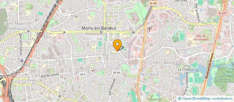 localisation de l'entreprise E.L.V.  MONS-EN-BARUL