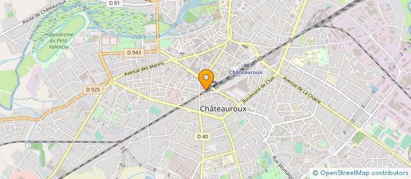 localisation de l'entreprise E.L.W.I.E POOL à CHATEAUROUX