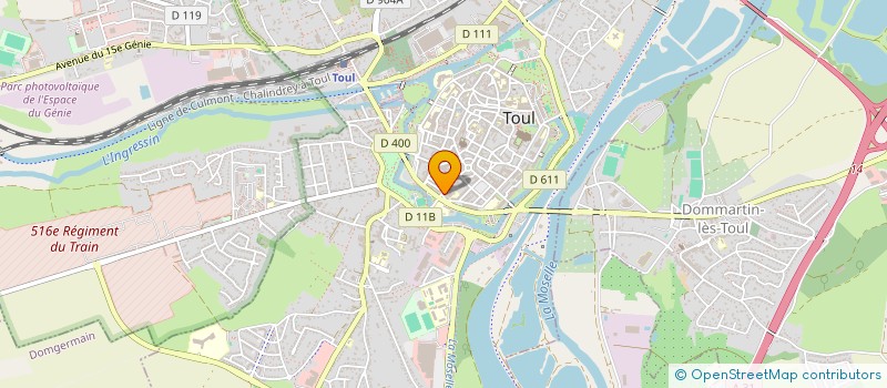 localisation de l'entreprise E LAB  TOUL