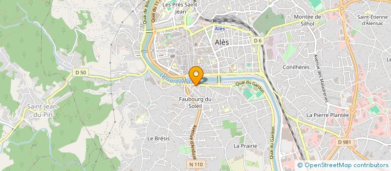 localisation de l'entreprise E LADJAL  ALES