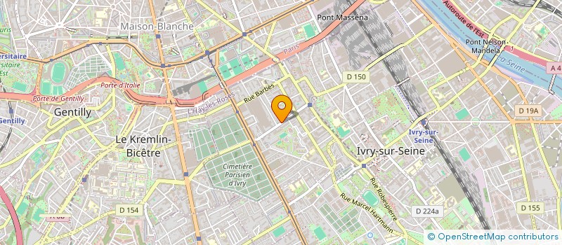 localisation de l'entreprise E-LEASE CAPITAL à IVRY-SUR-SEINE
