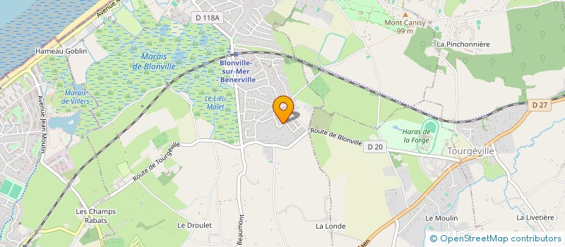 localisation de l'entreprise E.LGA  BLONVILLE-SUR-MER