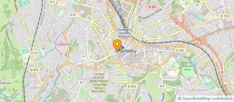 localisation de l'entreprise E-LICOM à CHAMBERY