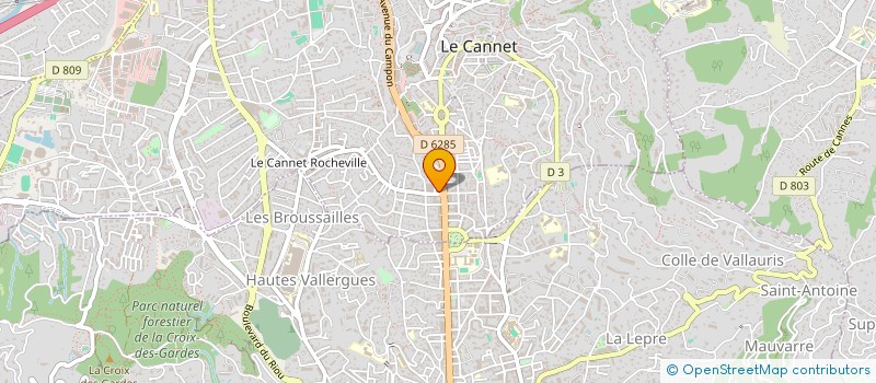 localisation de l'entreprise E.LIEVREMONT IMMOBILIER à LE CANNET