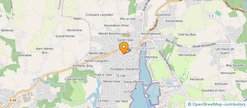 localisation de l'entreprise E-LINE  LA FORET-FOUESNANT