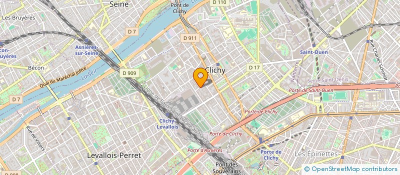 localisation de l'entreprise E-LIQO à CLICHY