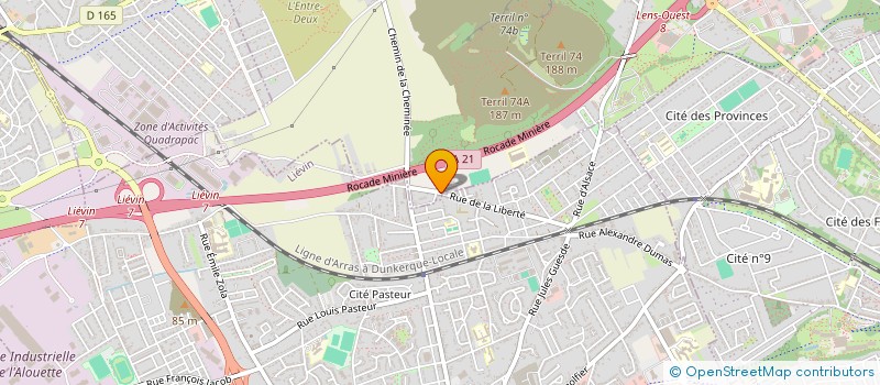 localisation de l'entreprise E LOC  LOOS-EN-GOHELLE