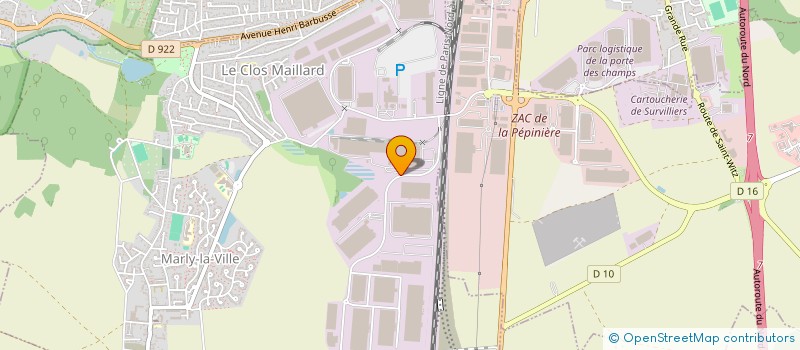 localisation de l'entreprise E-LOGISXL à MARLY-LA-VILLE