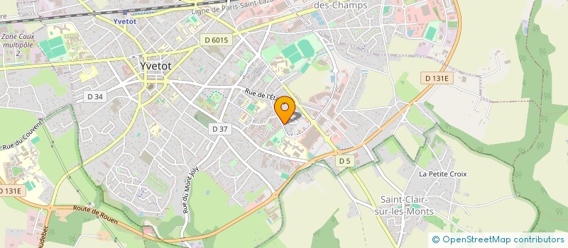 localisation de l'entreprise E-LOISIRS à YVETOT