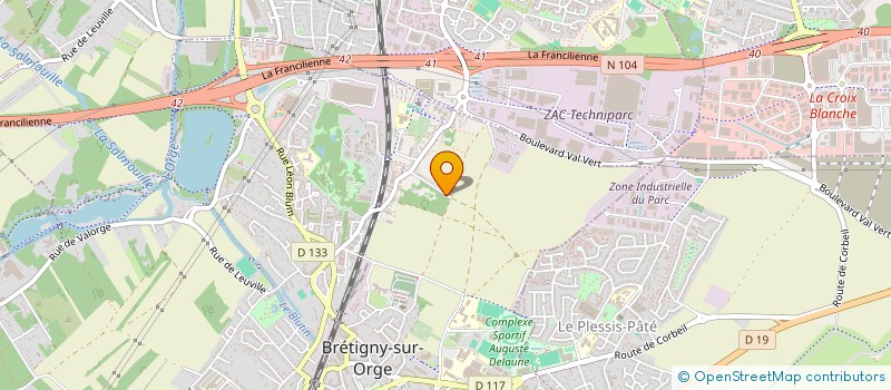 localisation de l'entreprise E-LYNE à BRETIGNY-SUR-ORGE