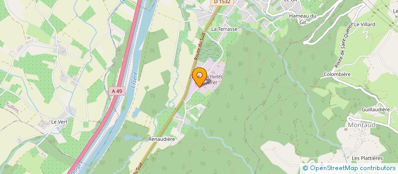 localisation de l'entreprise E M 2 C à SAINT-QUENTIN-SUR-ISERE