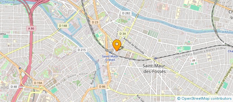 localisation de l'entreprise E & M  SAINT-MAUR-DES-FOSSES