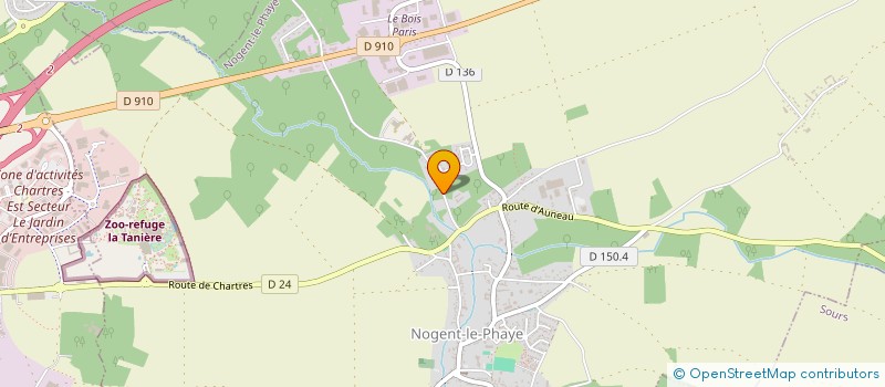 localisation de l'entreprise E & M à NOGENT-LE-PHAYE