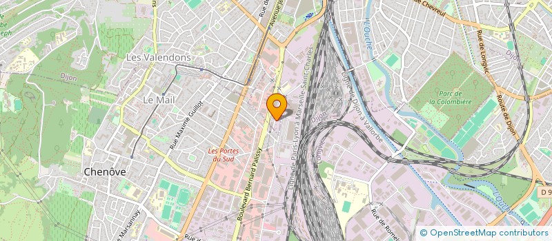 localisation de l'entreprise E.M.A.  DIJON