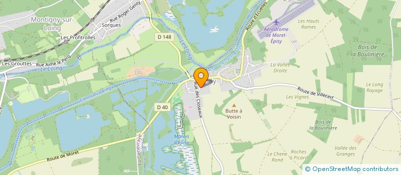 localisation de l'entreprise E.M.A à VILLEMER