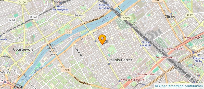 localisation de l'entreprise E.M.A à LEVALLOIS-PERRET