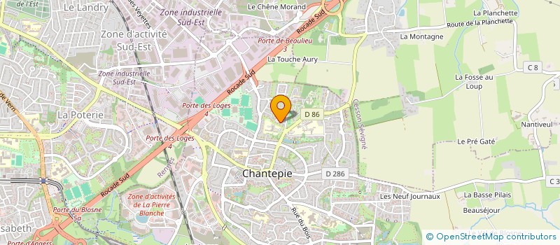 localisation de l'entreprise E.M.A  CHANTEPIE