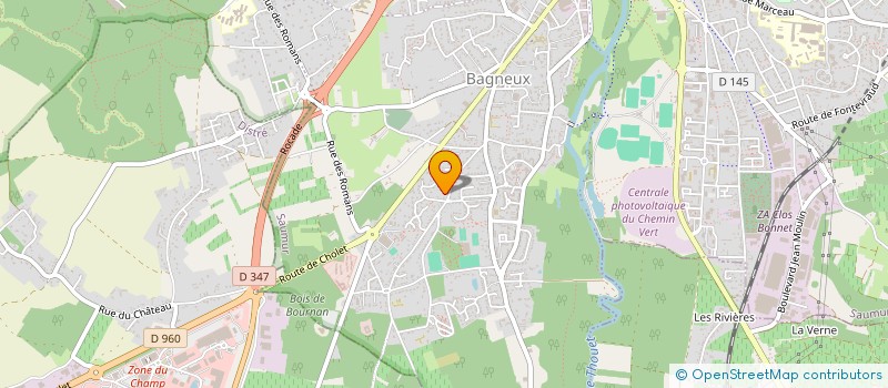 localisation de l'entreprise E.M.A.  SAUMUR