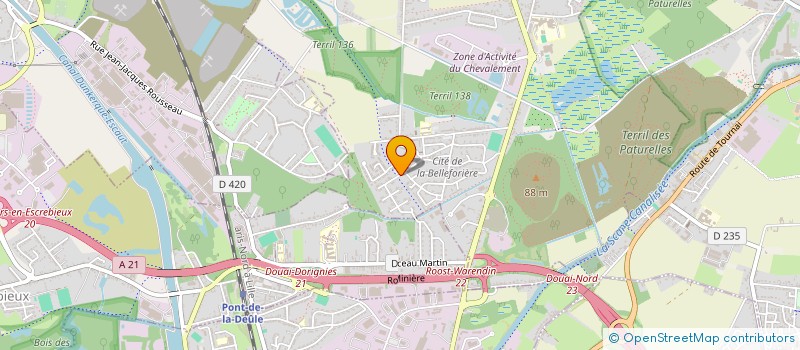 localisation de l'entreprise E.M.A.A 59  ROOST-WARENDIN