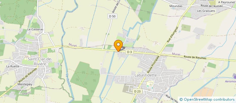 localisation de l'entreprise E.M.A. CHARPENTE  LABASTIDETTE