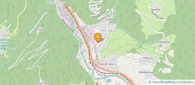 localisation de l'entreprise E.M.A CHR  LA LECHERE