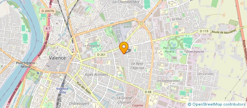 localisation de l'entreprise E-M-A-E à VALENCE
