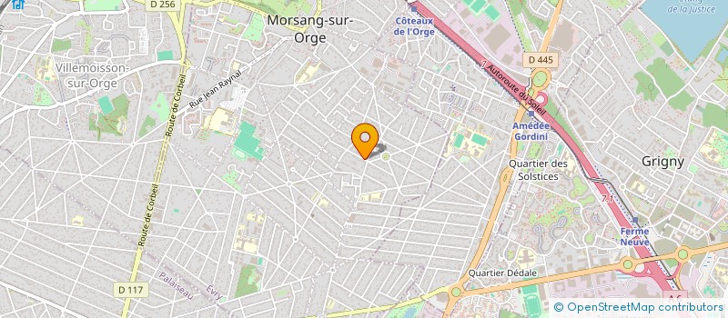 localisation de l'entreprise E.M.AUTOMOBILE  SAINT-VRAIN