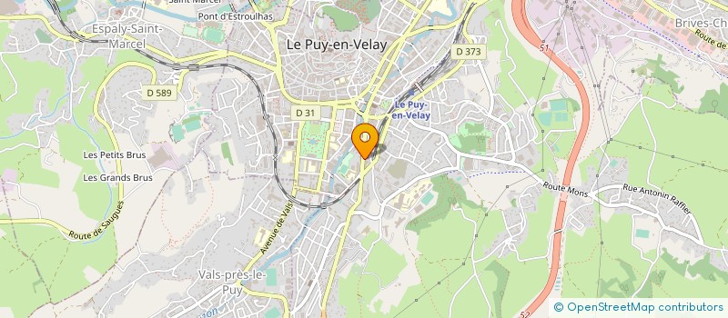 localisation de l'entreprise E.M.B.  LE PUY-EN-VELAY