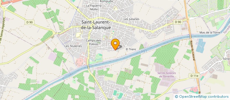 localisation de l'entreprise E.M.B. 66 à SAINT-LAURENT-DE-LA-SALANQUE