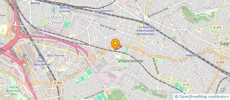 localisation de l'entreprise E.M.B à VILLEMOMBLE