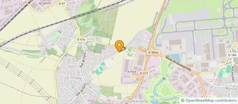 localisation de l'entreprise E.M.B.A IMMO  LE THILLAY