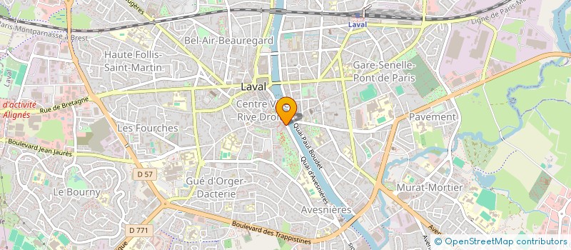 localisation de l'entreprise E.M.B.E. à LAVAL