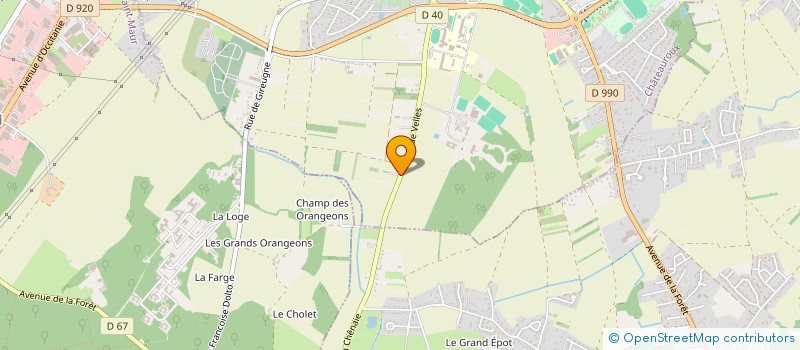 localisation de l'entreprise E.M.B. MITTERRAND à CHATEAUROUX