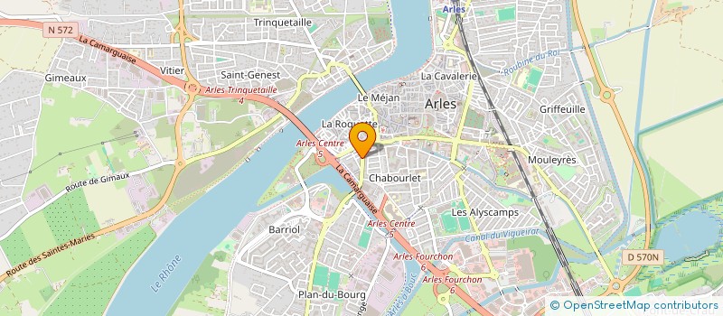 localisation de l'entreprise E M B P  ARLES