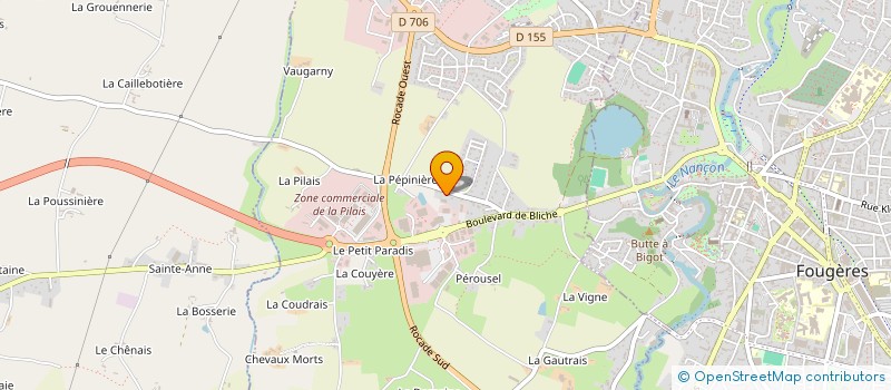 localisation de l'entreprise E.M. BODIN  LECOUSSE