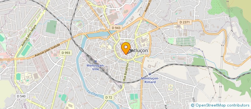 localisation de l'entreprise E.M.C. à MONTLUCON