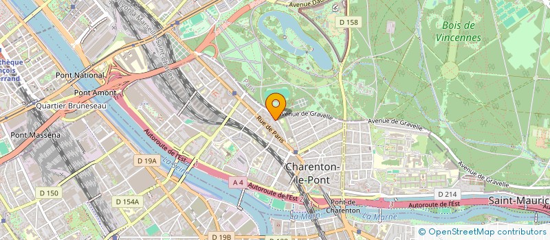 localisation de l'entreprise E.M.C.  CHARENTON-LE-PONT