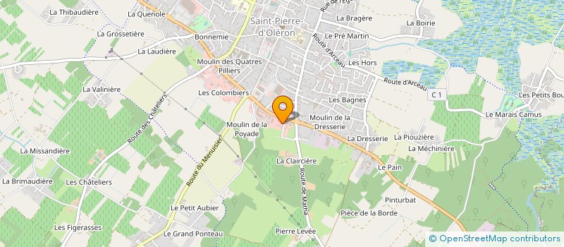 localisation de l'entreprise E.M.C. à SAINT-PIERRE-D'OLERON