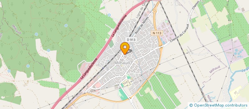 localisation de l'entreprise E-M-C  MILHAUD