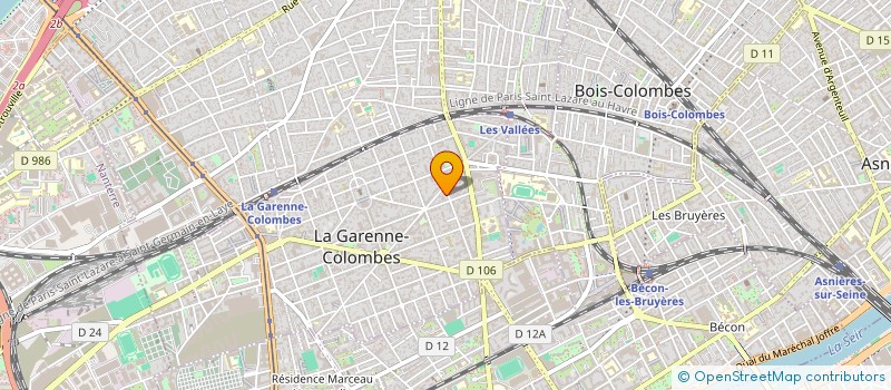 localisation de l'entreprise E.M.C.C. à LA GARENNE-COLOMBES